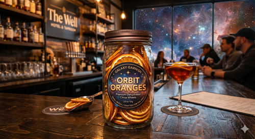 Orbit Oranges: Dehydrated Cocktail Garnish (3oz)